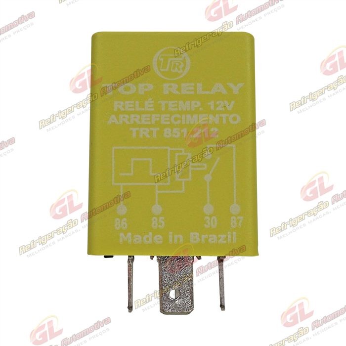 Relé Temporizador 12 Volts 4 Terminais sem Suporte do Ventilador do Radiador Chevrolet Celta / Corsa OEM: 93235361