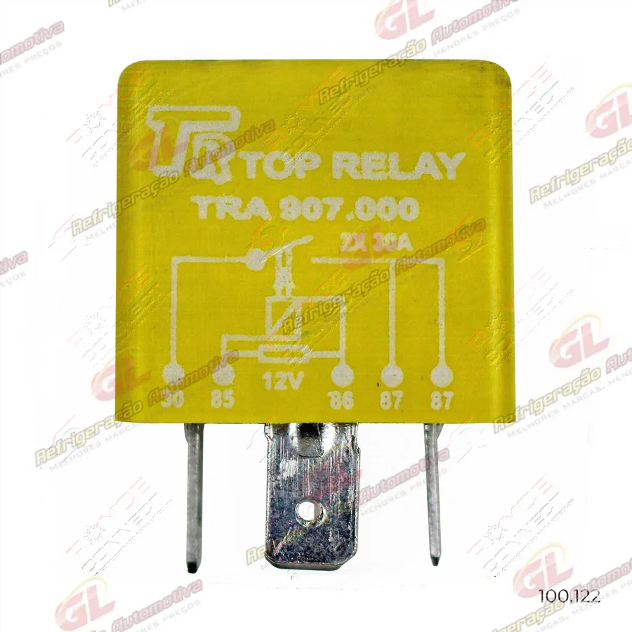 Relé Ar Codicionado Fiat Palio/ Siena/ Tempra/ Ducato de Velocidade Máxima 5 Pinos 30a - 12 Volts