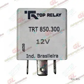 Relé Ar Condicionado Fiat Palio/ Tempra/ Strada / Siena Tipo de Retardo 2 Veloc. 4 Pinos - 12 Volts Branco