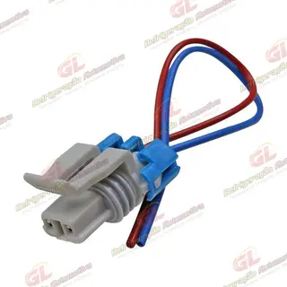 Chicote Conector 2 Vias Magnético Compressor CVC Denso/ Delphi/ Mahle/ Fiat Palio Fire/ Uno Fire/ Doblo/ Mobi 2014>/ Punto/ Chevrolet Astra/ Vectra/ Celta/ Prisma/ Corsa/ Montana/ S10