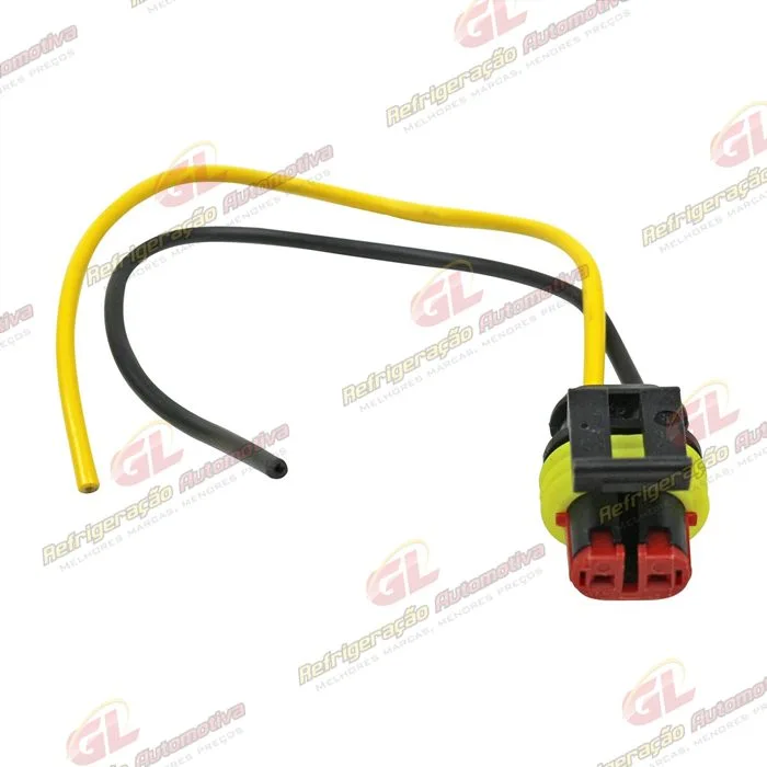Chicote Conector 2 Vias Magnético Compressor CVC Denso/ Delphi/ Mahle Fiat Palio E.TorQ / Pressostato 2 Vias Chevrolet Silverado — foto 2