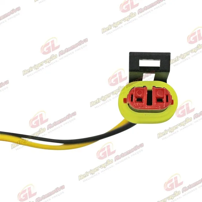 Chicote Conector 2 Vias Magnético Compressor CVC Denso/ Delphi/ Mahle Fiat Palio E.TorQ / Pressostato 2 Vias Chevrolet Silverado — foto 3