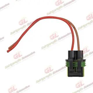 Chicote Conector 2 Vias Eletroventilador Resistência Fiat Palio/ Ford Ecosport/ Fiesta/ Chevrolet Celta/ Corsa/ Volkswagen Gol G5/G6/ G7 / Fox/ Polo