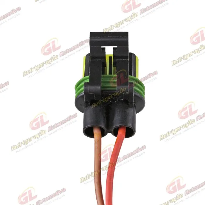 Chicote Conector 2 Vias Eletroventilador Resistência Fiat Palio/ Ford Ecosport/ Fiesta/ Chevrolet Celta/ Corsa/ Volkswagen Gol G5/G6/ G7 / Fox/ Polo — foto 5