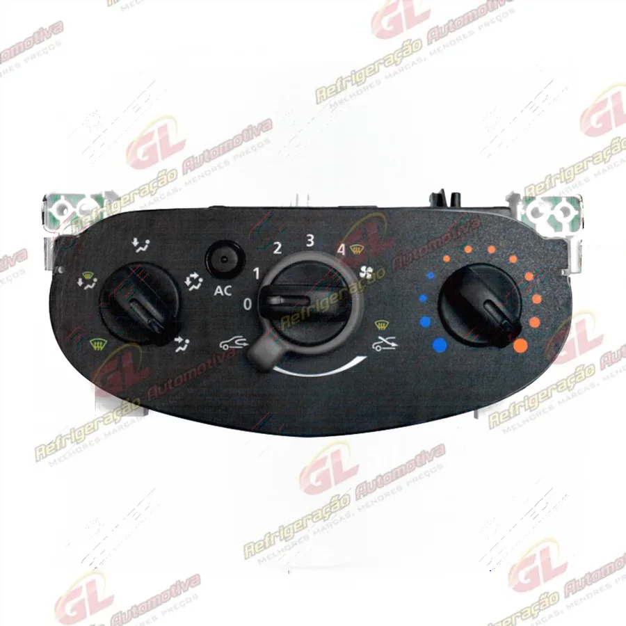 Painel de Controle do Ar Condicionado Renault Logan - 12 Volts