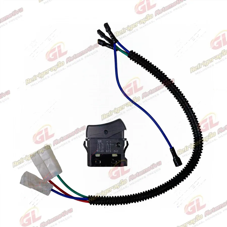 Interruptor Liga Desliga Ar Condicionado Caminhão Scania 2008> PGR / Mercedes Benz Adaptação - 24 Volts