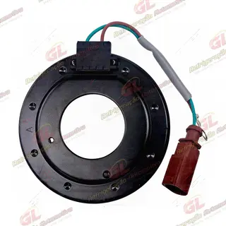 Magnético do Compressor Modelo Sanden Importado Volkswagen Polo 1.0 TSI/ T-Cross 1.0 TSI 2022>/ Virtus 1.4 Turbo 2022> - 12 Volts