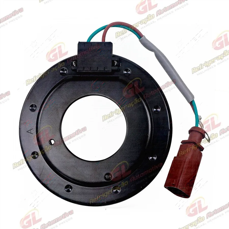 Magnético do Compressor Modelo Sanden Importado Volkswagen Polo 1.0 TSI/ T-Cross 1.0 TSI 2022>/ Virtus 1.4 Turbo 2022> - 12 Volts