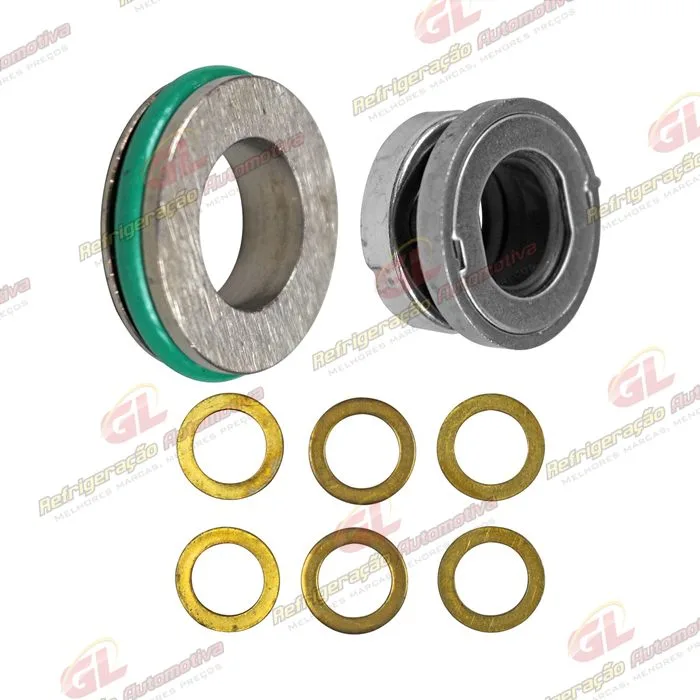 Selo do Compressor Chrysler A590 / C171 Ford FS6 Denso 6E171 / 10P13 / 10P15 / 10P17 / 10P08E Mecânico R134a