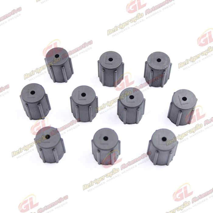 Tampa Plástica De Baixa da Válvula de Serviço R134a 10mm Pacote Com 10 Pçs — foto 2