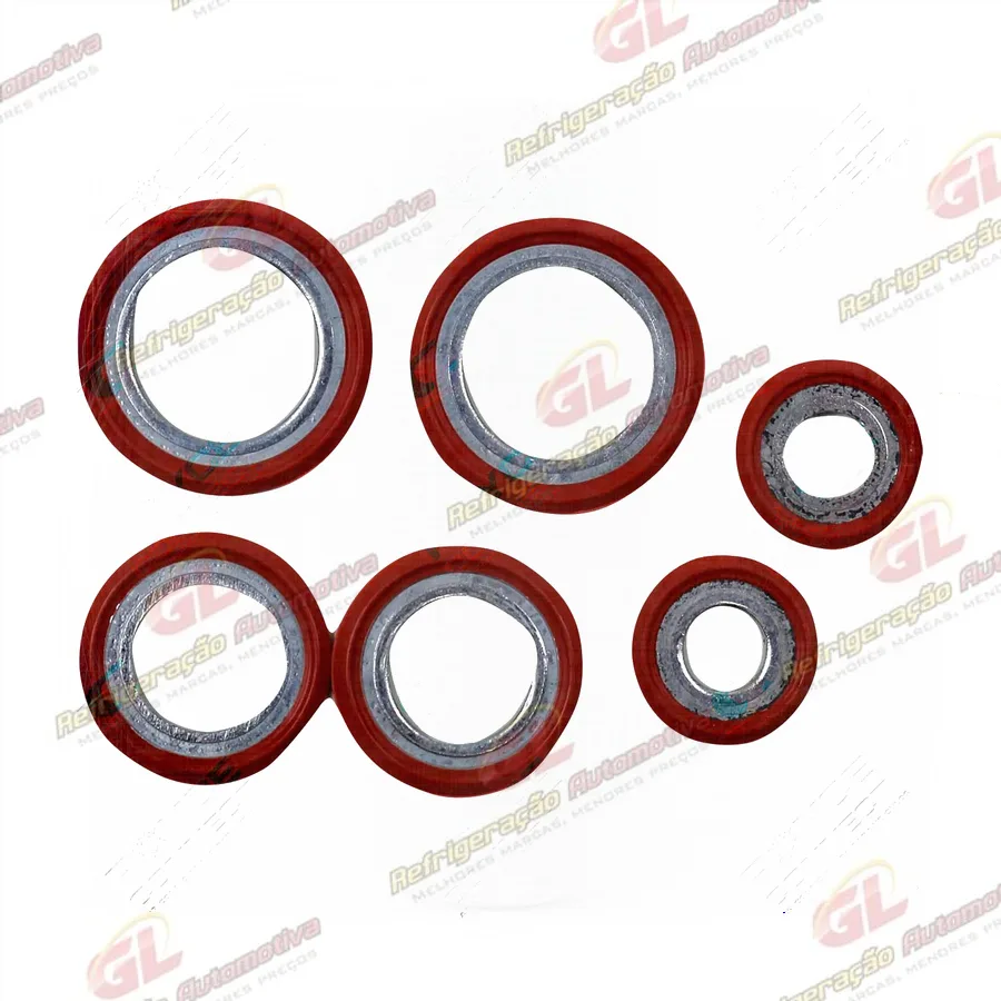 Arruela de Vedação de Sucção e Descarga Compressor Ford Focus/ New Fiesta/ Fusion/ Ranger/ Edge/ Bronco/ EcoSport/ Ka OEM: DS7Z19B596A