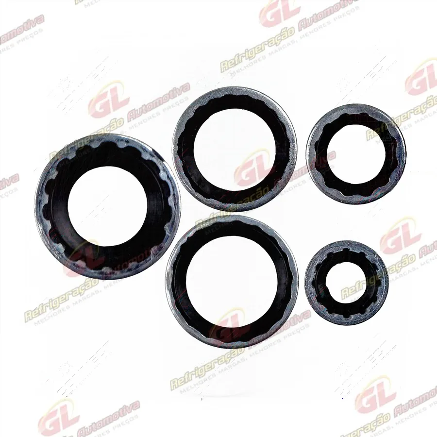 Arruela de Vedação De Sucção e Descarga do Compressor Ford Fusion/ Evaporador Chevrolet Camaro/ Cruze/ Onix/ Spin/ Cobalt