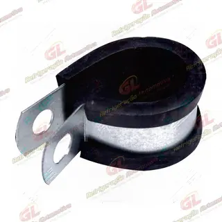 Abraçadeira de Aço / Borracha 16x22 p/ Mangueira de 08mm - Pacote Com 10 Pçs