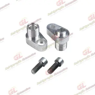 Conector Adaptador para Condensador 650.208 Ford F250/F350/F4000 Saida 8mm Alumínio - Pacote Com 2 Pçs