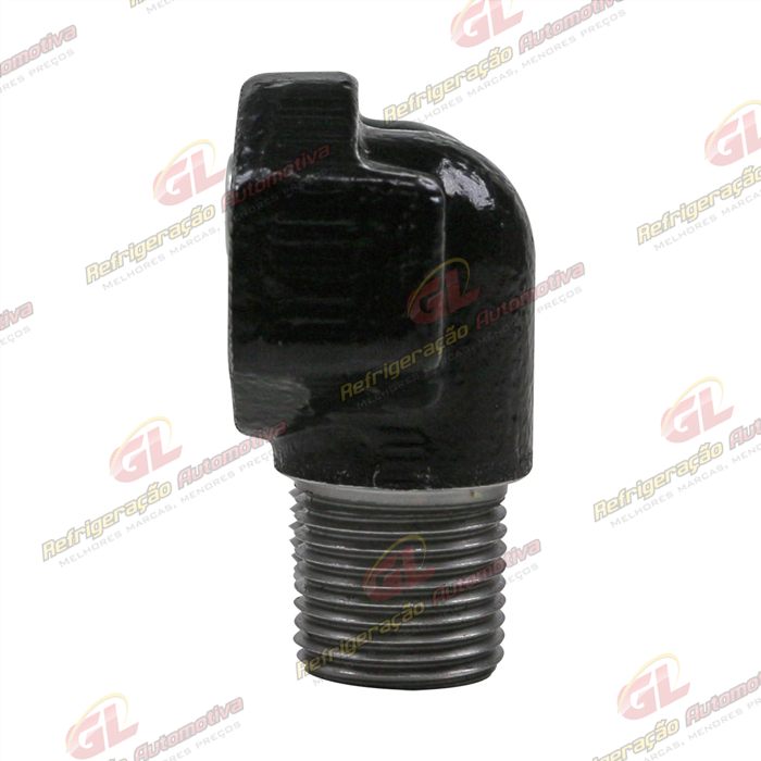 Conector de Descarga e Sucção da Tampa Traseira Compressor Seltec / Sanden - Aço — foto 5