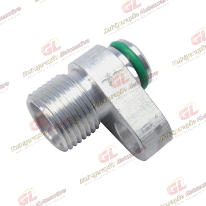 Conector Entrada/Saida Condensador Volkswagen Gol G4 10mm x 10mm - Alumínio