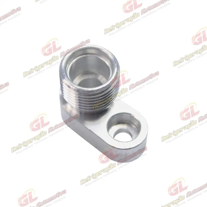 Conector Entrada/Saida Condensador Volkswagen Gol G4 10mm x 10mm - Alumínio — foto 3