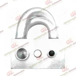 Válvula Conector para adaptar o Compressor do Astra RC.600.280 no Chevrolet Cobalt - Alumínio