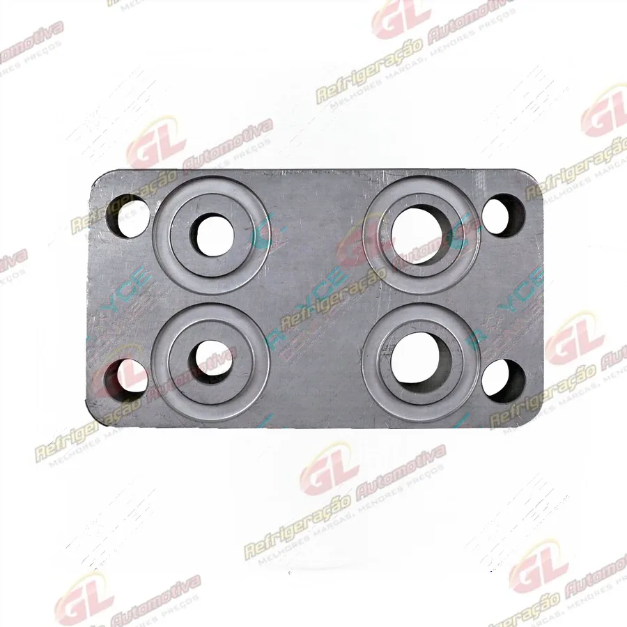 Válvula Conector Compressor 10P15 Para Elevar a Altura e Não Cortar a Fixação Traseira Do Compressor Aplicação Mercedes Benz Accelo - Alumínio