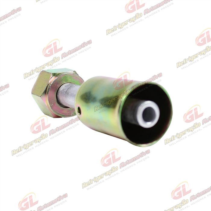 Conexão O'ring Reta Fêmea 06mm Aluminio c/ Clip — foto 3