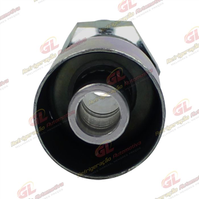 Conexão Flare Reta Fêmea 10mm Aluminio c/Clip — foto 4