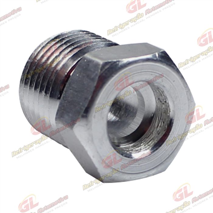 Niple De Aluminio Para Conexão 6mm O´ring Rosca 5/8 — foto 2