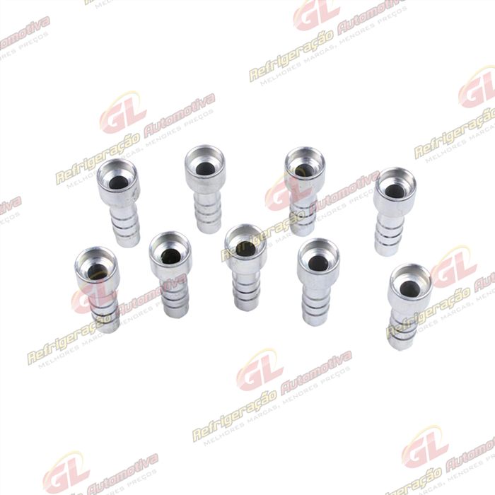 Conexão Salva Vida 08mm Aluminio Encaixe Interno Pacote Com 10 Pçs