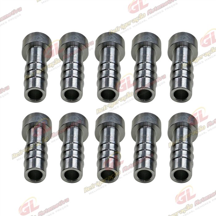 Conexão Salva Vida 10mm Aluminio Encaixe Interno Pacote Com 10 Pçs — foto 2