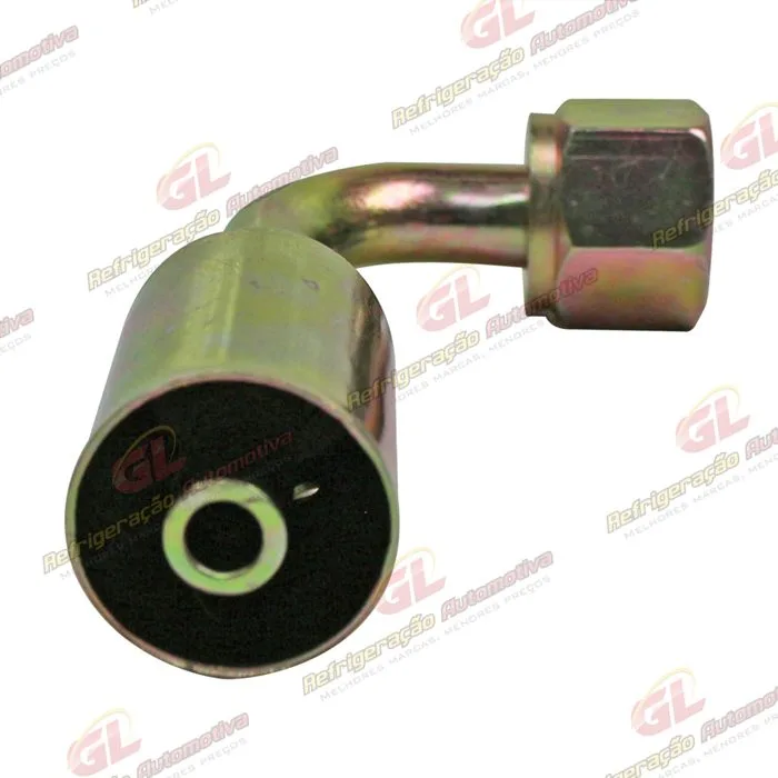 Conexão 06mm Aço 90º da Mangueira do Condensador ao Filtro Volkswagen Santana R134a — foto 3