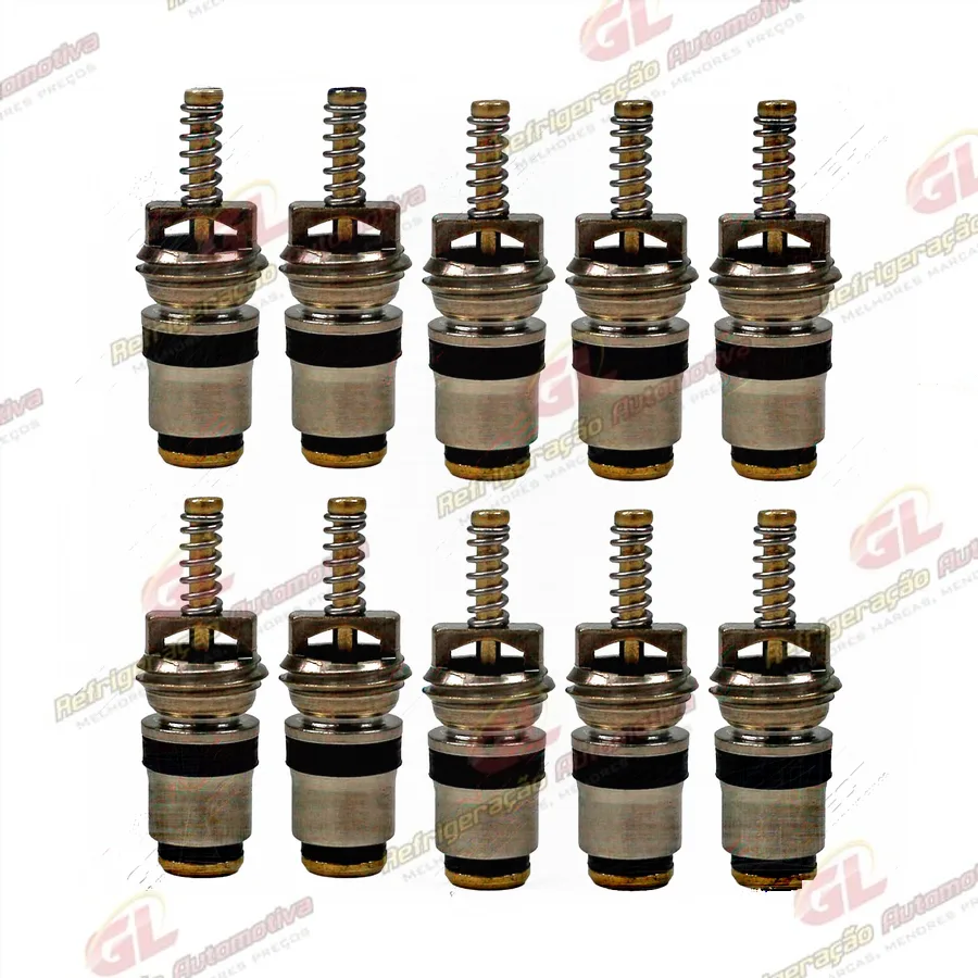 Núcleo Válvula Schrader Large-Bore Rosca M8 Renault Clio / Peugeot 206/ Caminhão Volvo FH Pacote Com 10 Pçs