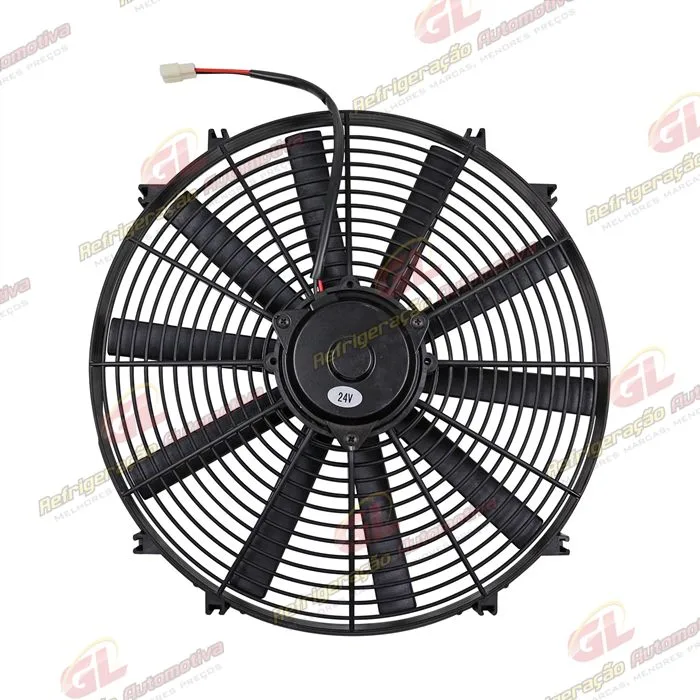 Eletroventilador Universal 16 Polegadas Pás Reta - 24 Volts