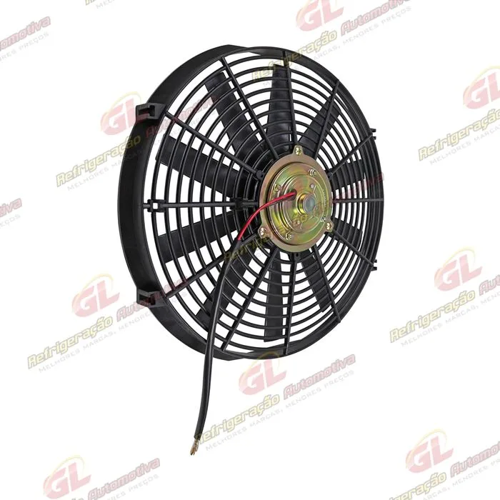 Eletroventilador Universal 14 Polegadas Pás Reta - 24 Volts - Qualidade BB — foto 3