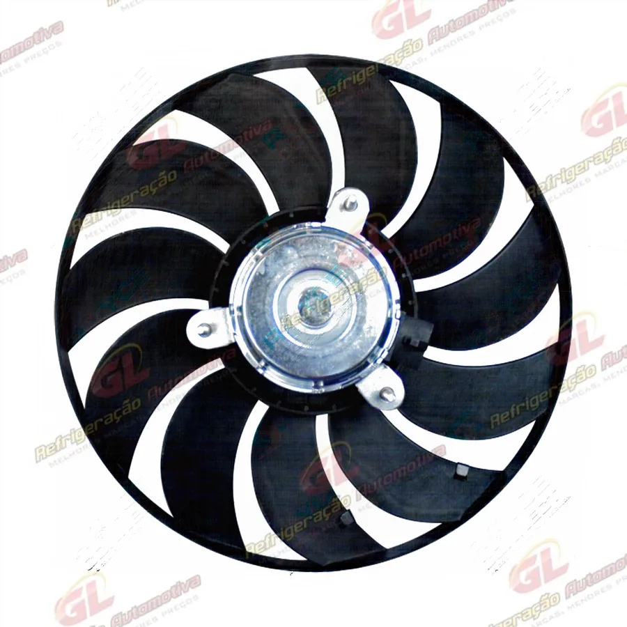 Eletroventilador do Radiador Ford Ka Rocam 1999 Até 2013/ Fiesta 1999 Até 2006 Modelo Antigo - 12 Volts OEM:1S558C607BA