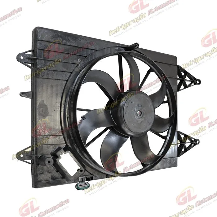 Eletroventilador do Radiador Volkswagen Polo/ Gol G5/ Saveiro G5/ Voyage/ Fox 3 Pinos Todos 2007> Importado - 12 Volts — foto 3