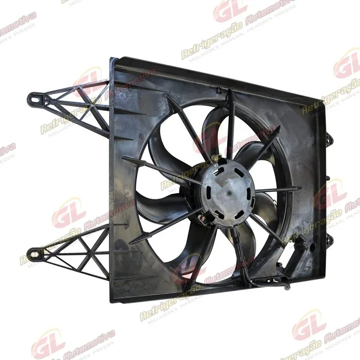 Eletroventilador do Radiador Volkswagen Polo/ Gol G5/ Saveiro G5/ Voyage/ Fox 3 Pinos Todos 2007> Importado - 12 Volts — foto 6