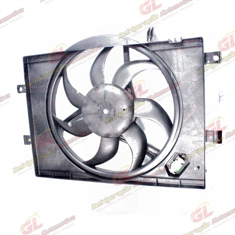 Eletroventilador do Radiador c/ Defletor Fiat Palio/ Siena 1.0/1.4 HPP 2008> / Strada 1.4 Sistema Behr - 12 Volts OEM:51801318 / 51851670
