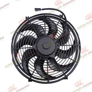 Eletroventilador Unipoint Universal Aspirante 14 Polegadas Pás em S - 12 Volts