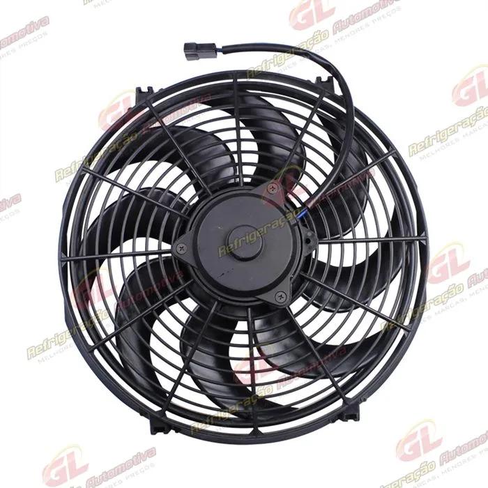 Eletroventilador Unipoint Universal Aspirante 14 Polegadas Pás em S - 12 Volts