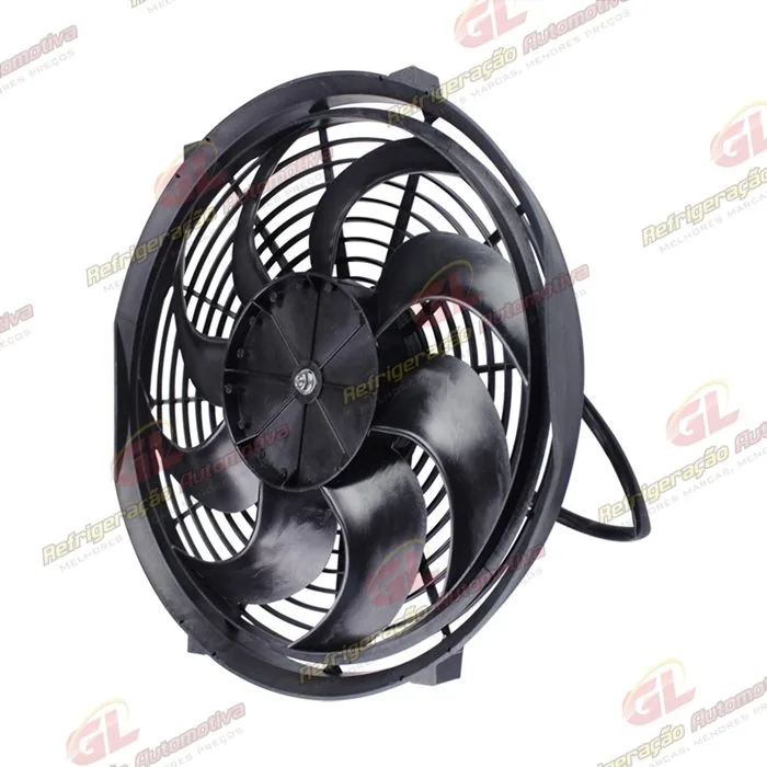 Eletroventilador Unipoint Universal Aspirante 14 Polegadas Pás em S - 12 Volts — foto 4