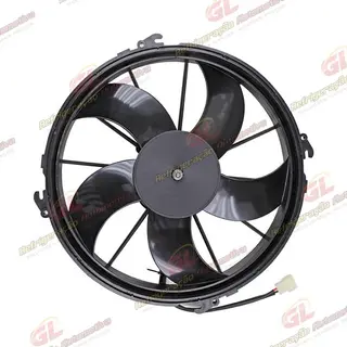 Eletroventilador Universal Soprante 12 Polegadas Perfil Alto Ônibus Spheros/ Thermo King/ Euroar/ VMG Aires 6500hrs - 24 Volts