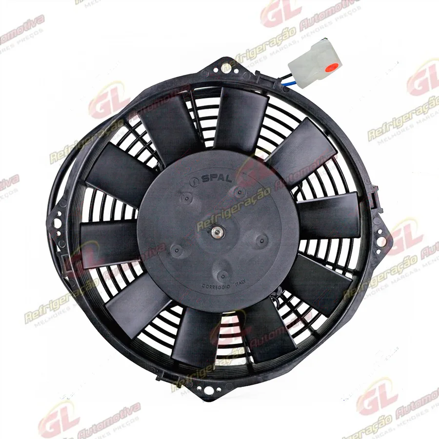 Eletroventilador Universal Spal Soprante 8 Polegadas Pás reta - 12 Volts OEM: VA14-AP11C/C-34S