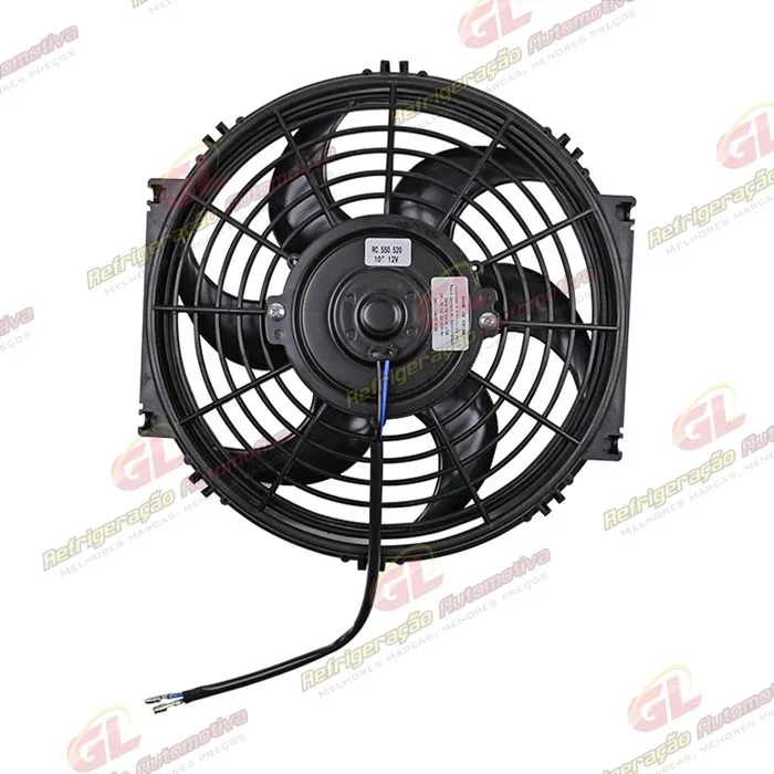 Eletroventilador Universal Soprante 10 Polegadas Pás em S - 12 Volts - Embalagem c/ 10 Pçs