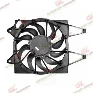 Eletroventilador do Radiador Fiat Novo Uno 2010>/ Palio 2012> Modelo Denso Sem Resistência - 12 Volts