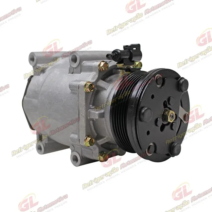 Compressor Ford Focus 1.8/2.0 Motor Zetec Todos - 12 Volts Polia 6pk 96mm R134a — foto 4