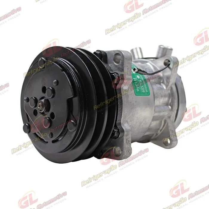 Compressor Modelo AA7H15AA 4627 Trator Uniport 2011> 8 Orelhas - 12 Volts Polia 2A 132mm R134a — foto 2
