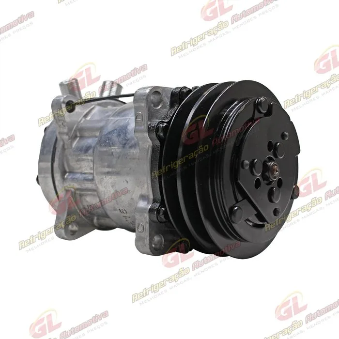 Compressor Modelo AA7H15AA 4627 Trator Uniport 2011> 8 Orelhas - 12 Volts Polia 2A 132mm R134a — foto 4