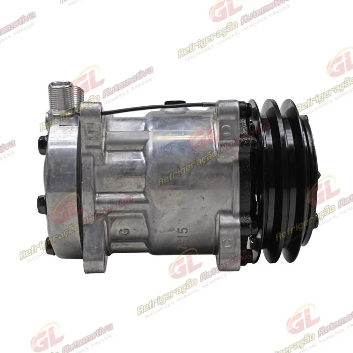 Compressor Modelo AA7H15AA 4627 Trator Uniport 2011> 8 Orelhas - 12 Volts Polia 2A 132mm R134a — foto 5