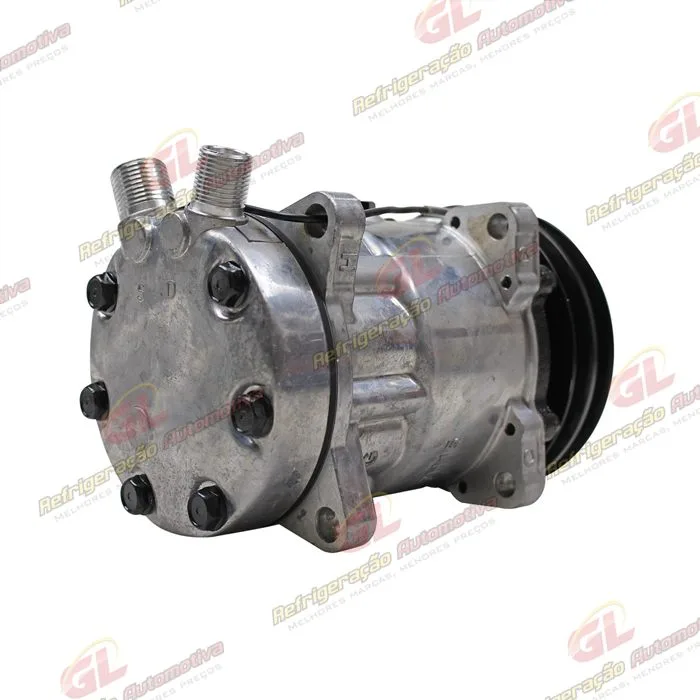 Compressor Modelo AA7H15AA 4627 Trator Uniport 2011> 8 Orelhas - 12 Volts Polia 2A 132mm R134a — foto 6