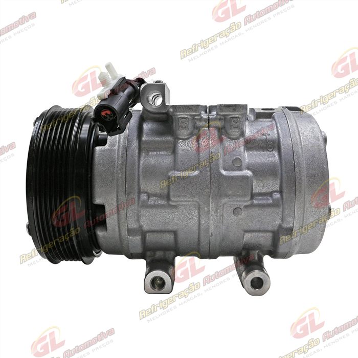 Compressor Ford F250 Motor MWM 10P15 R134a - 12 Volts Polia 6pk 125mm OEM: 2C35-19D629-AA
