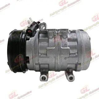 Compressor Ford F250 Motor MWM 10P15 R134a - 12 Volts Polia 6pk 125mm OEM: 2C35-19D629-AA